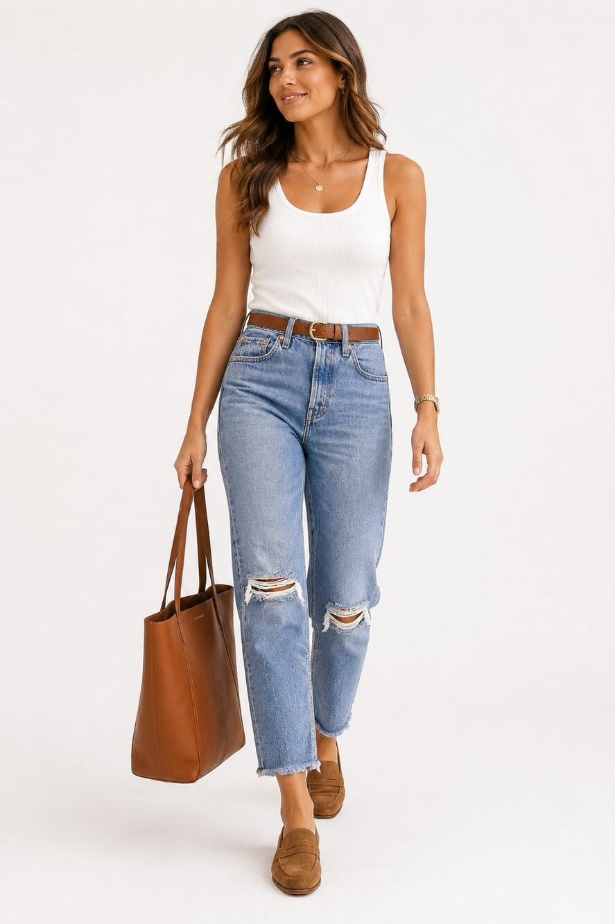 Levi's Wedgie Straight Jeans 25 High Rise Distressed Button Fly Crop Premium